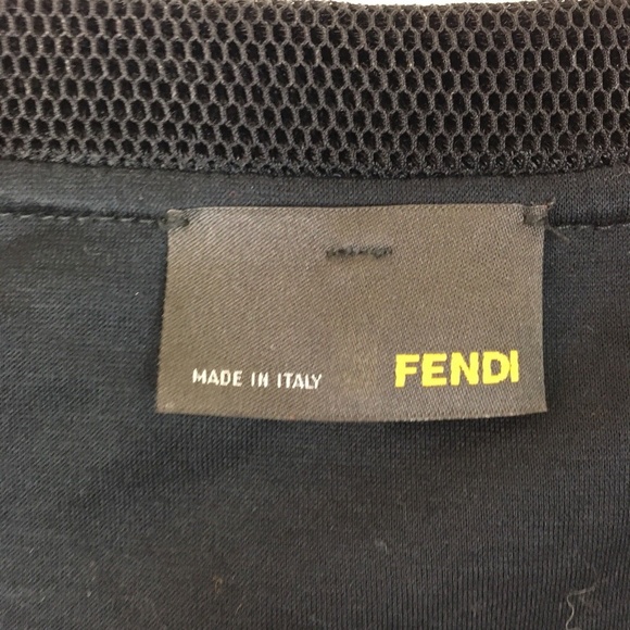 Fendi Black Tank Top Mesh Lined - Picture 4 of 7